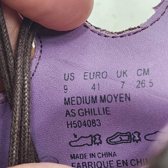 ANNA SUI x Hush Puppies NWOB Women's Ghillie Lace-Up Boot Brown Suede - Picture 8 of 9